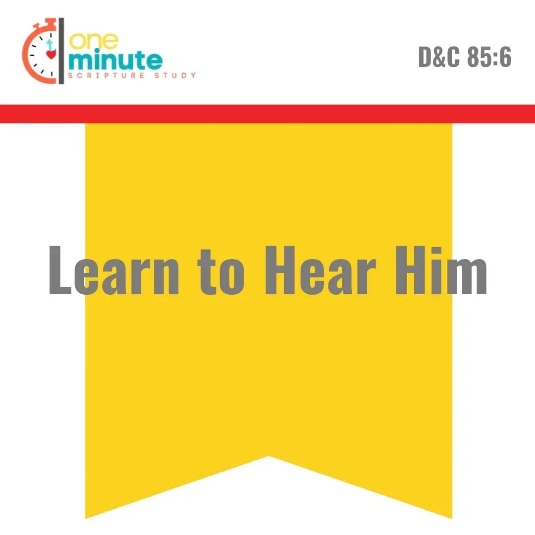 Read more about the article Learn to Hear Him
